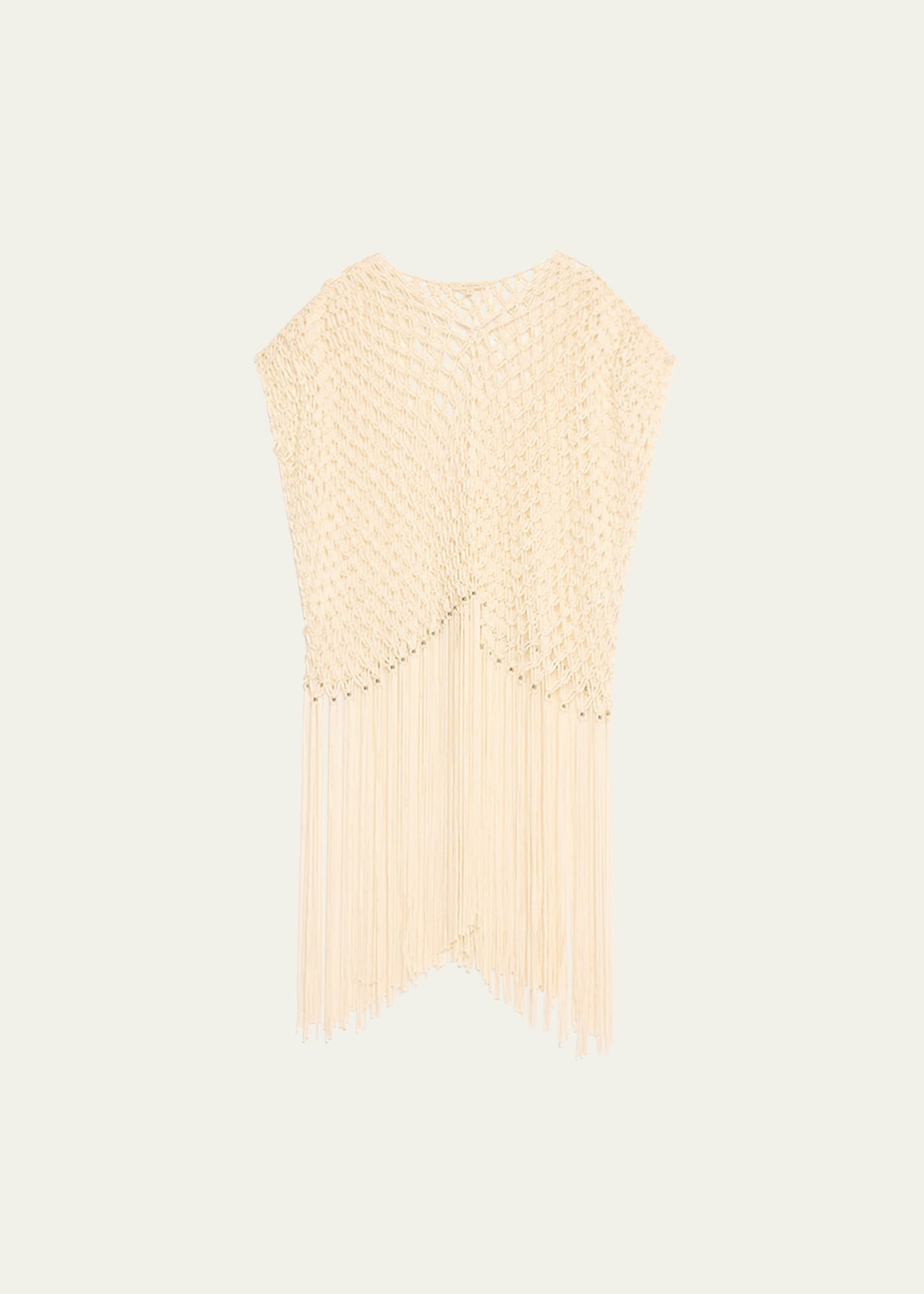 Diotima Anima Hand-Macrame Oversized Poncho Top | Bergdorf Goodman