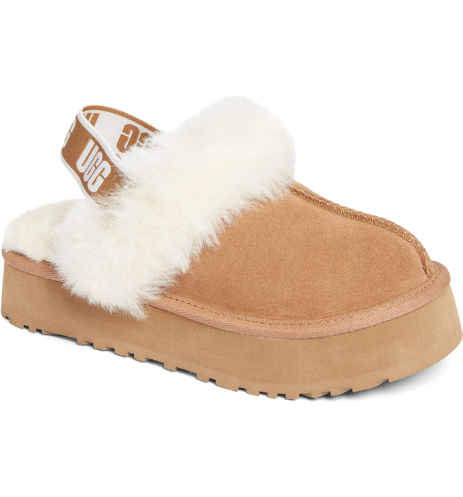 Kids' Funkette Genuine Shearling Slipper | Nordstrom
