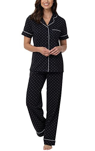 PajamaGram Plus Size Pajamas for Women - Plus Size Women Pajamas, Black/Gray, 3X | Amazon (US)