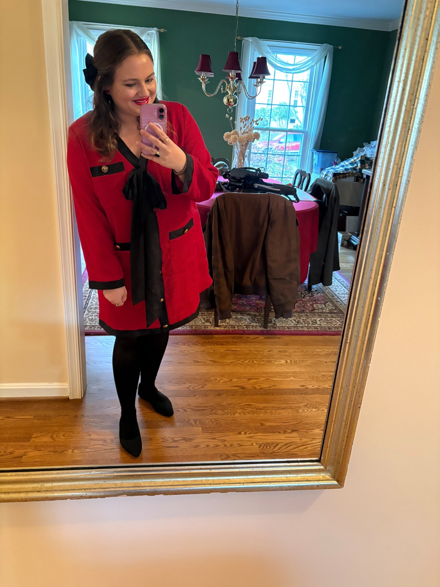 November 12, 2025 OOTD!

Tweed Dress • Tweed Bow Dress • Holiday Look • Red Dress • Holiday Dress • Tweed • Bow • Holiday Outfit • Holiday

#LTKootd #LTKHoliday #LTKSeasonal