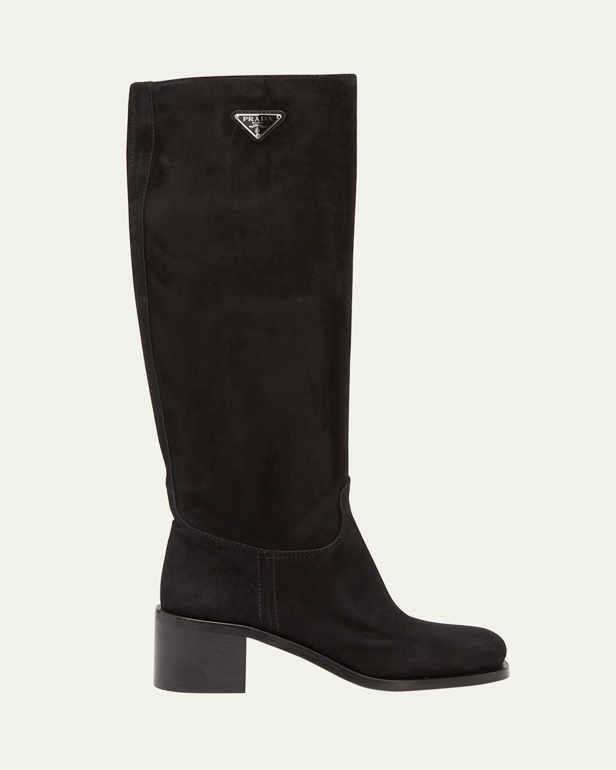 Suede Block-Heel Knee Boots | Bergdorf Goodman
