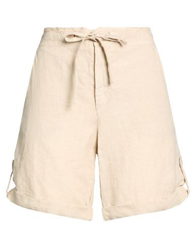 120% Lino Woman Shorts & Bermuda Shorts Beige Size 12 Linen | YOOX (US)