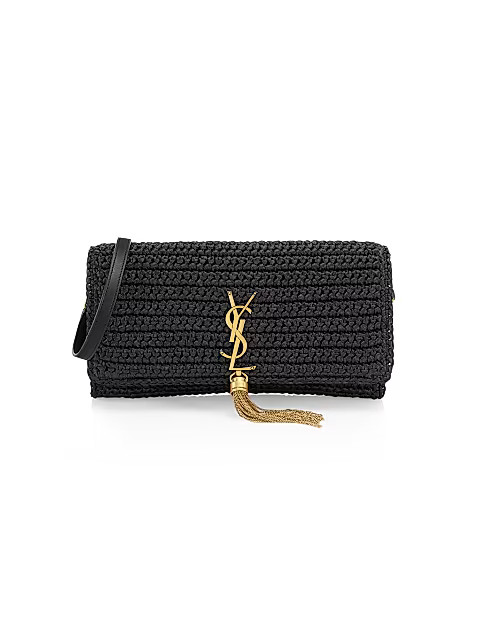 Kate 99 Raffia Tassel-Embellished Shoulder Bag | Saks Fifth Avenue