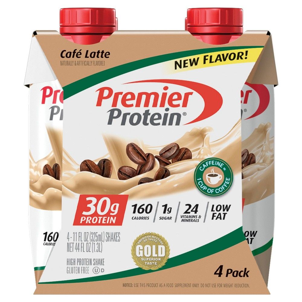 Premier Protein Shake - Cafe Latte - 4pk/44 fl oz | Target