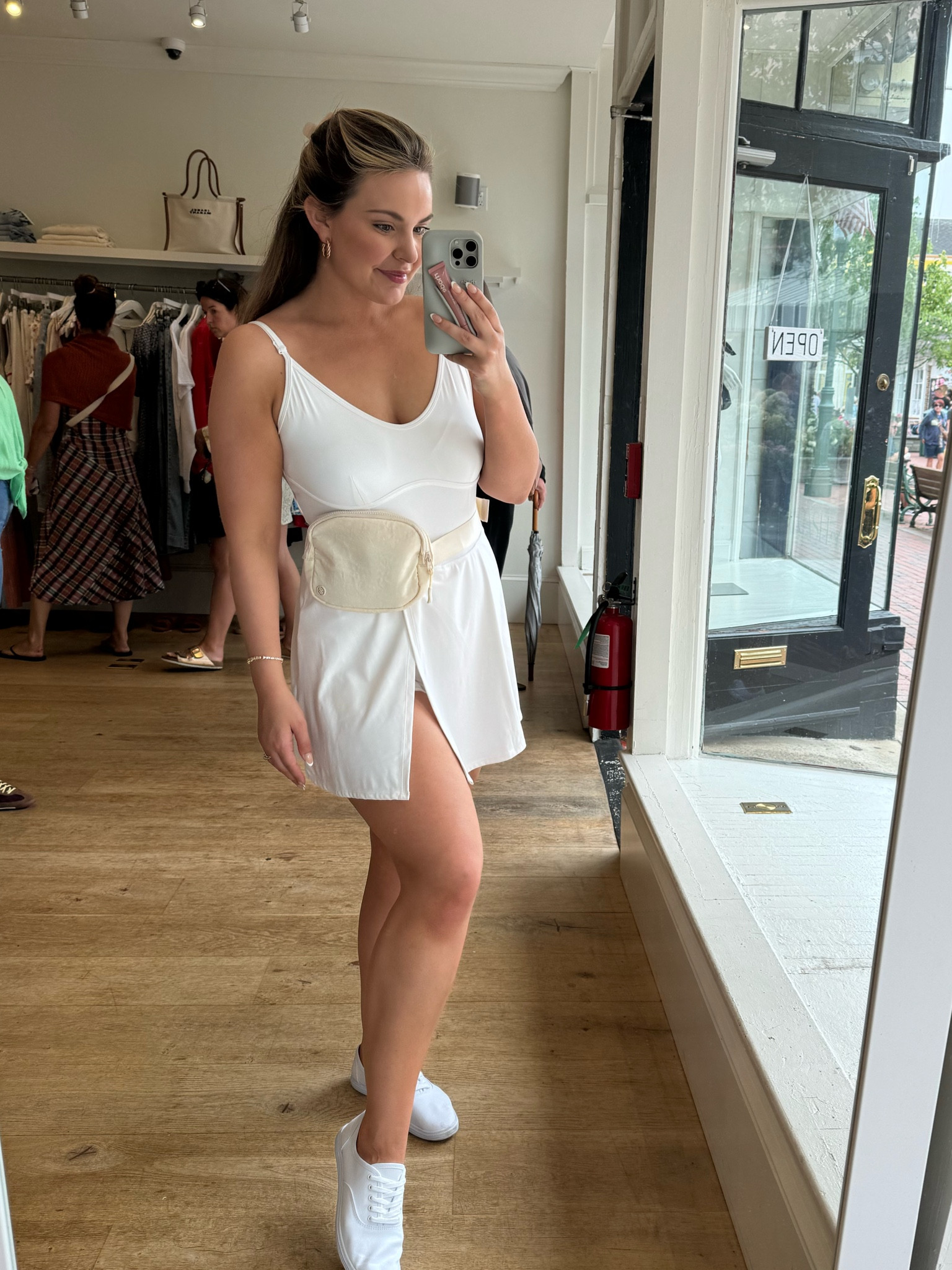 White athletic dress, tennis dress 🥎🤍

#LTKmidsize #LTKActive #LTKfindsunder50