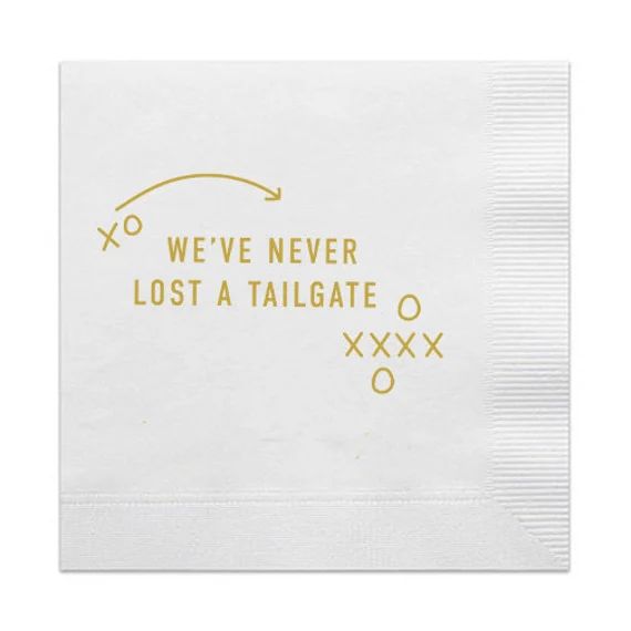 We've Never Lost A Tailgate Cocktail Napkins Game Day - Etsy | Etsy (US)