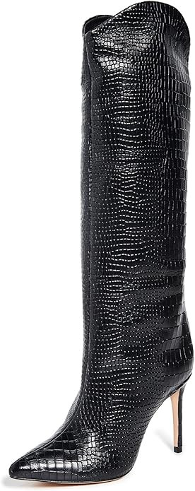 SCHUTZ Women's Maryana Leather Dress Boot | Amazon (US)