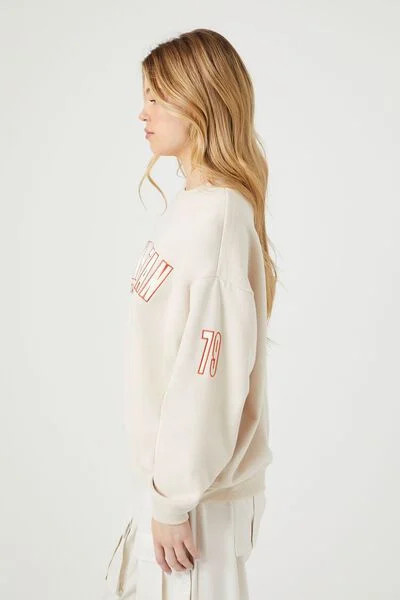 Fleece Manhattan Graphic Pullover | Forever 21