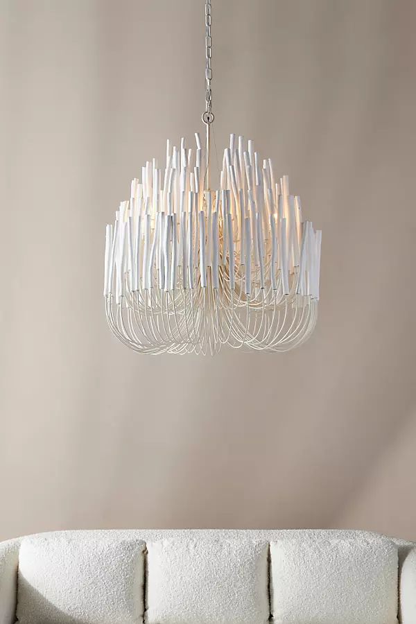 Tiered Tapers Chandelier By Anthropologie in White Size XL | Anthropologie (US)