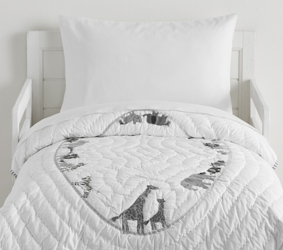 Lawson Safari Baby Quilt | Pottery Barn Kids
