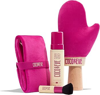 Coco & Eve Bali Bae Self Tan Set (Dark). All Natural Sunless Tanning Mousse. Instant Self Tanning... | Amazon (US)