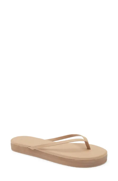 TKEES Lily Platform Flip Flop in Cocobutter at Nordstrom, Size 5 | Nordstrom