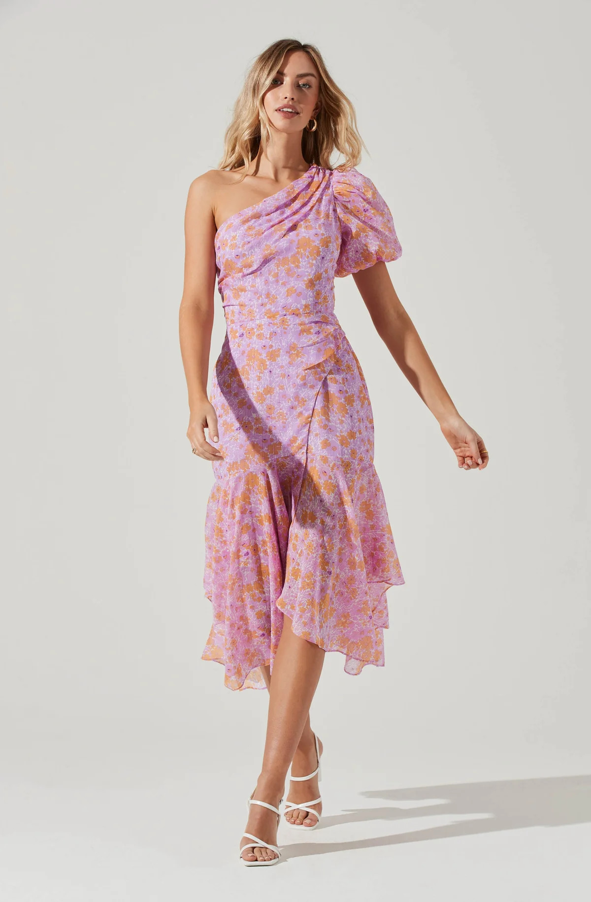 Santorini One Shoulder Midi Dress | ASTR The Label (US)