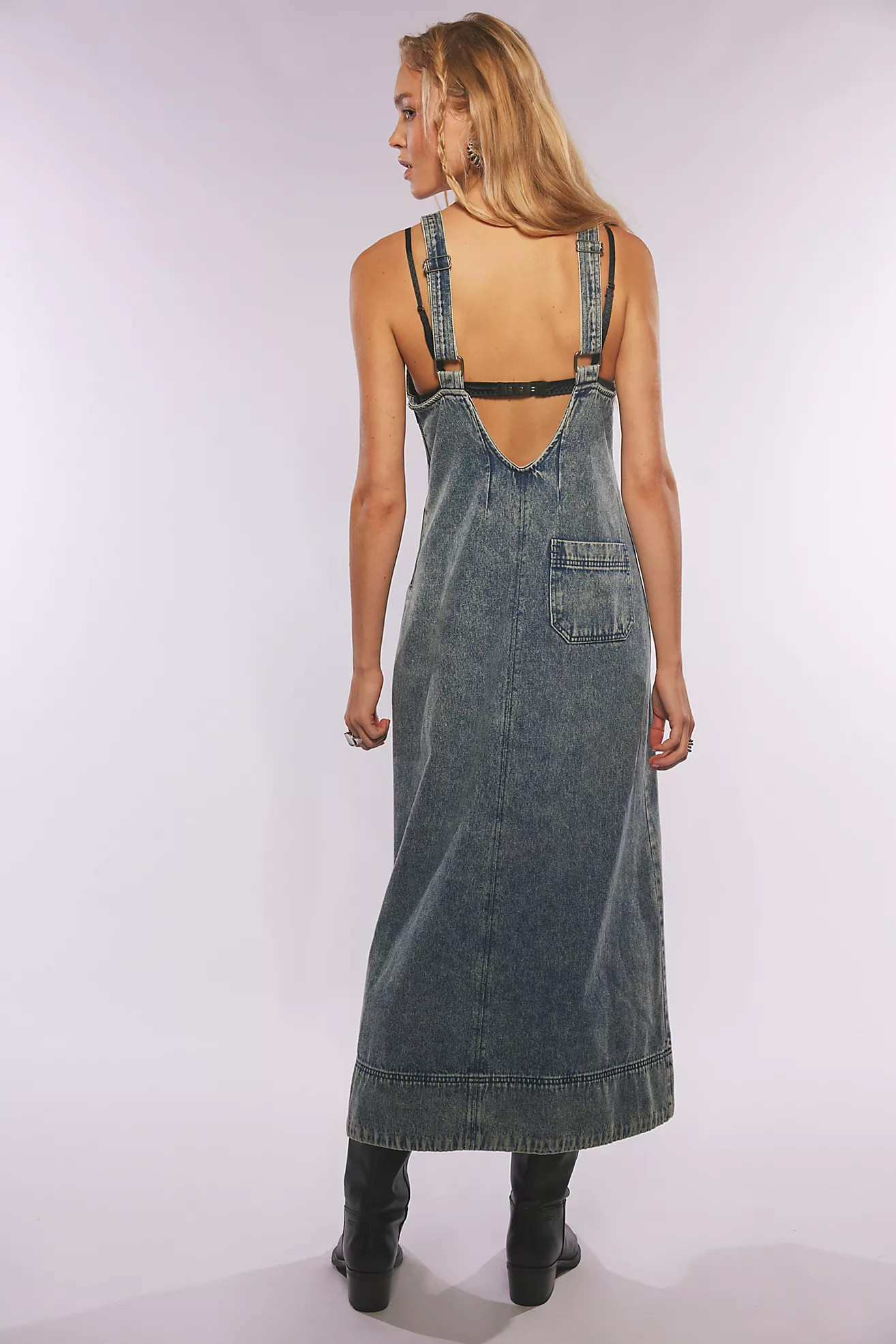 Dex Denim Midi Dress | Free People (Global - UK&FR Excluded)
