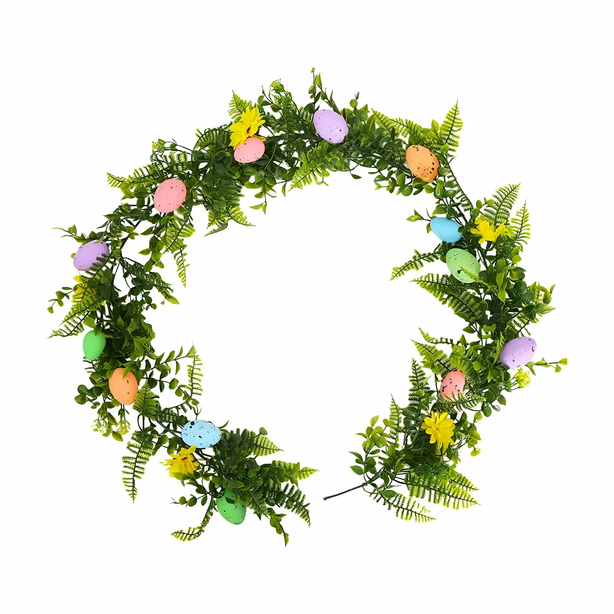 LAMIRO Artificial Easter Egg Garland with Easter Eggs Greenery Spring Floral Garland Easter Garla... | Walmart (US)