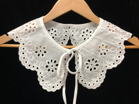 Oversized Lace collar Cotton Detachable Collar, Peter pan Collar, Fake  Collar, Cotton Lace Colla... | Etsy (US)