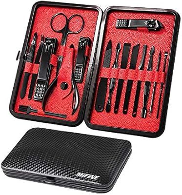 Mens Manicure Set - Mifine 16 In 1 Stainless Steel Professional Pedicure Kit Nail Scissors Groomi... | Amazon (US)
