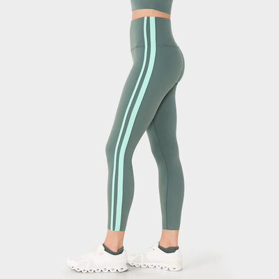 TaviSculpt® High Waisted 7/8 Stripe Leggings | Tavi