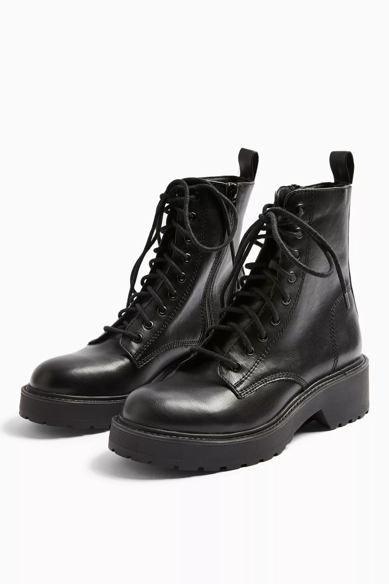 KACY Black Low Lace Boots | Topshop UK