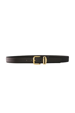 AUREUM Black & Gold French Rope Belt in Black from Revolve.com | Revolve Clothing (Global)