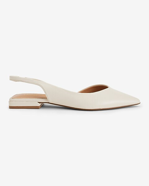 Pointed Toe Cutout Slingback Flats | Express