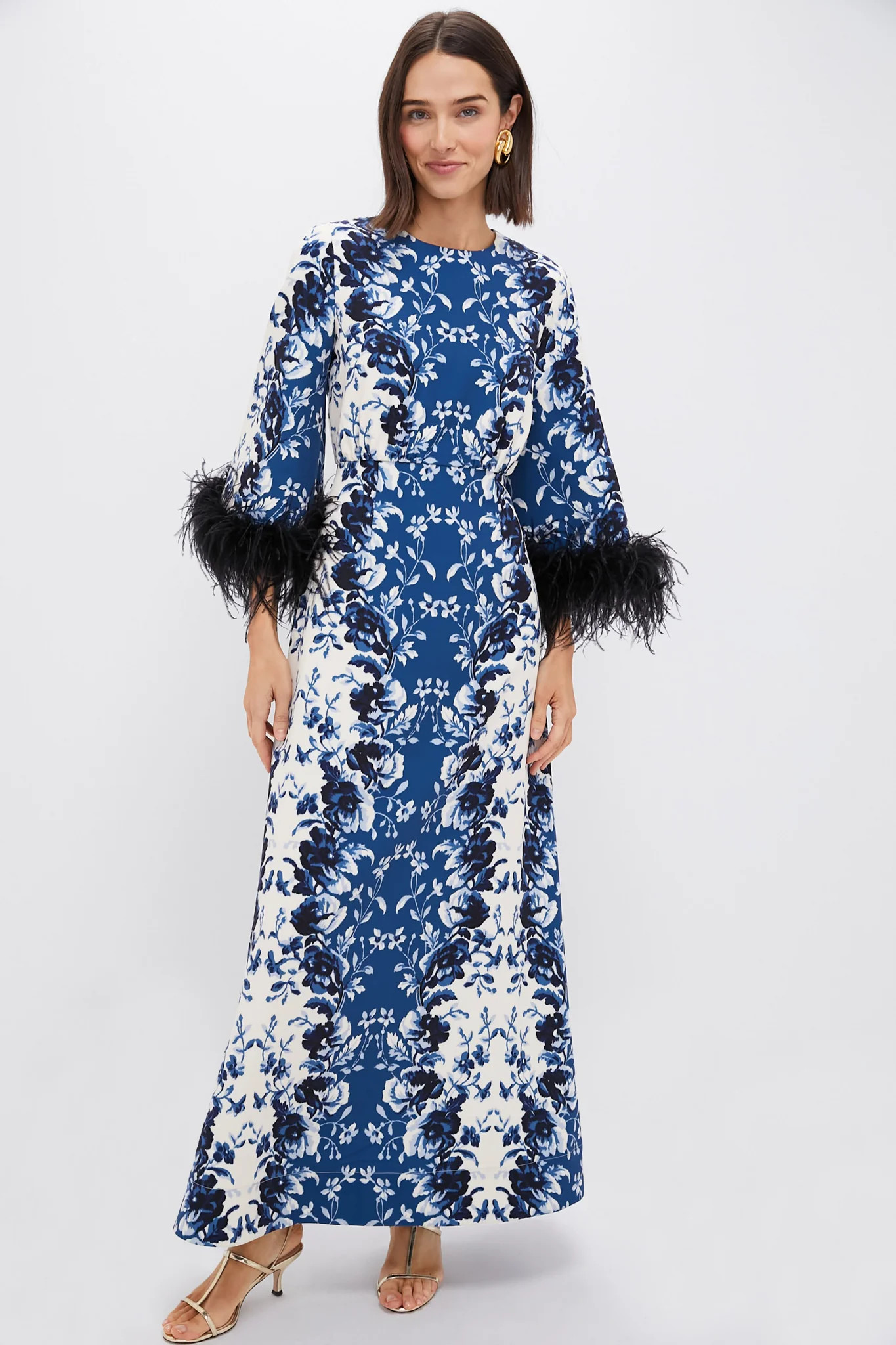 Indigo Reflection Feather Jamison Dress | Tuckernuck (US)