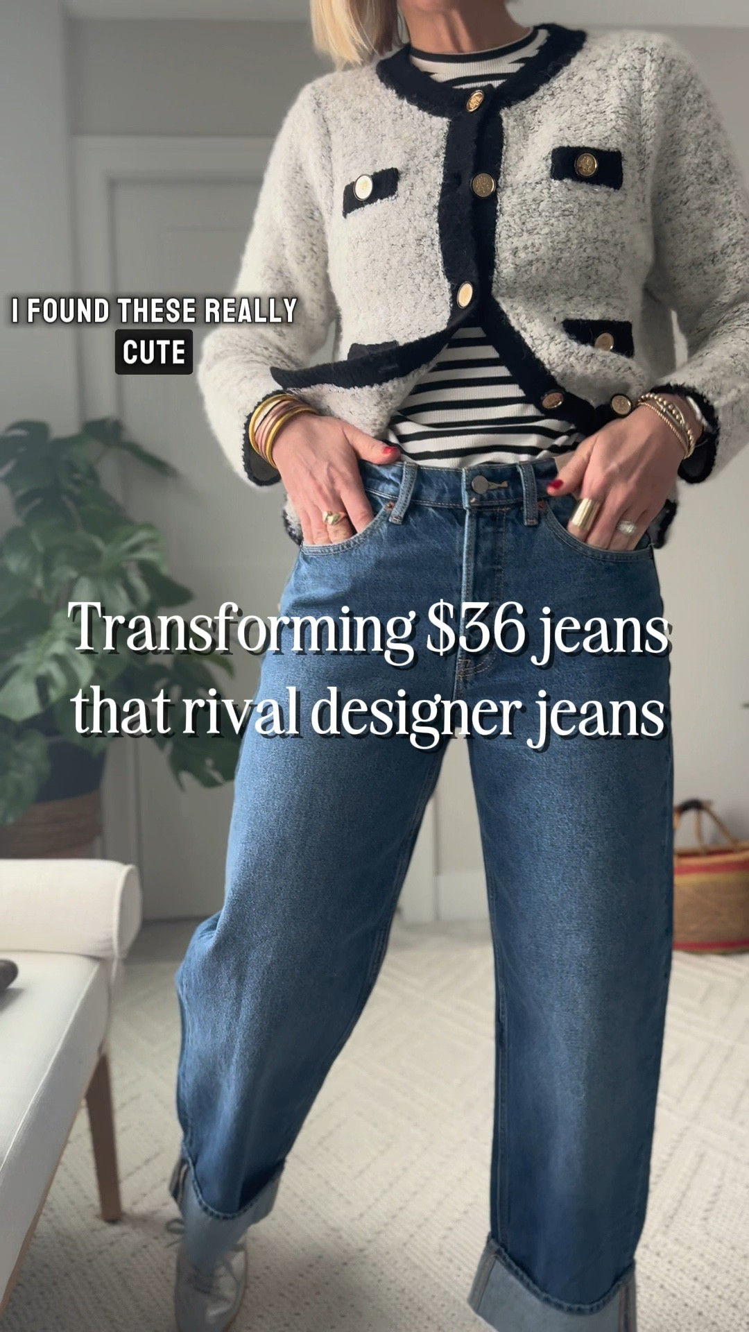 These $36 loose fit jeans look just like my designer jeans👏🏻
Such a great fit + wash- get your true size 

#LTKOver40 #LTKStyleTip #LTKWatchNow