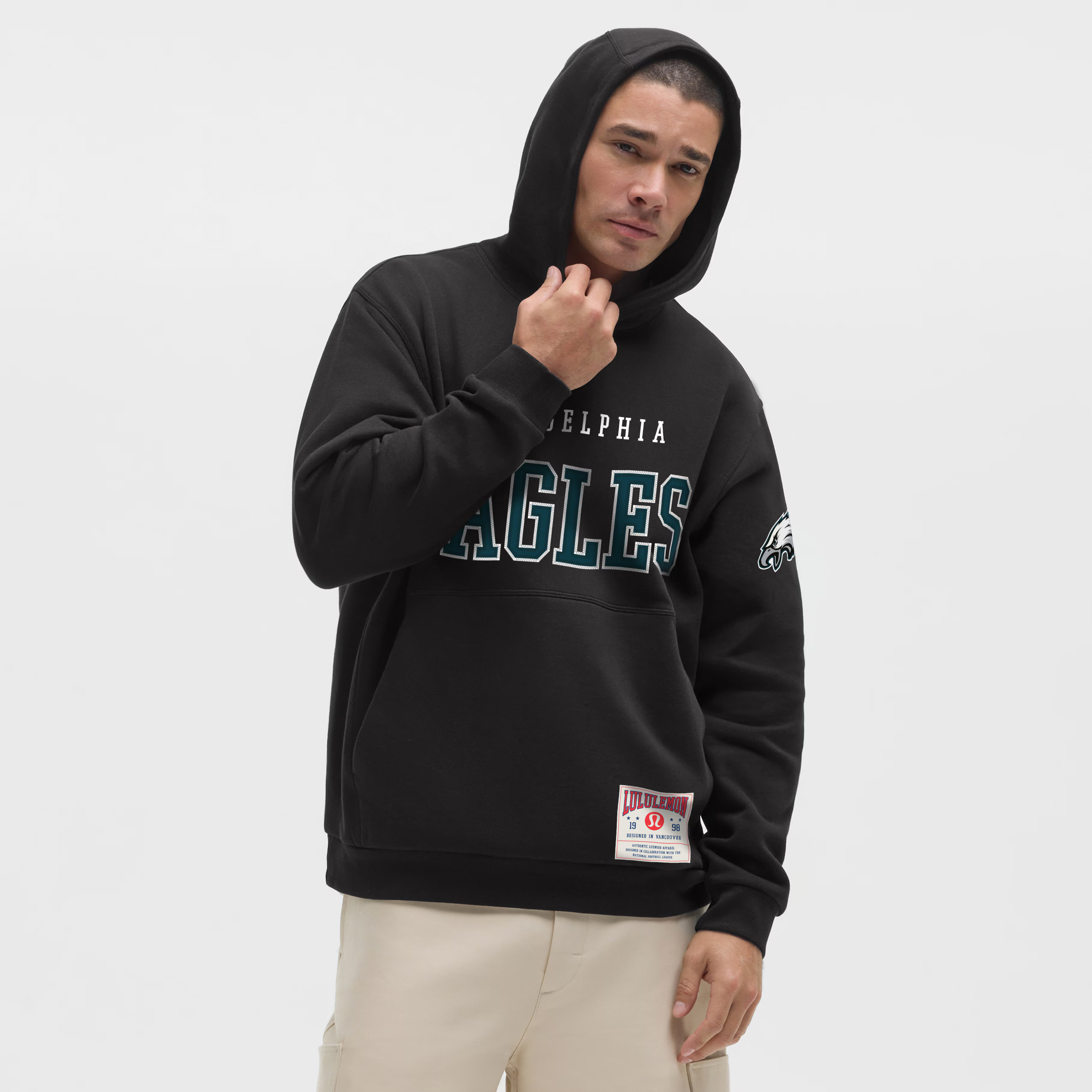 Philadelphia Eagles lululemon Steady State Pullover Hoodie - Black | Fanatics