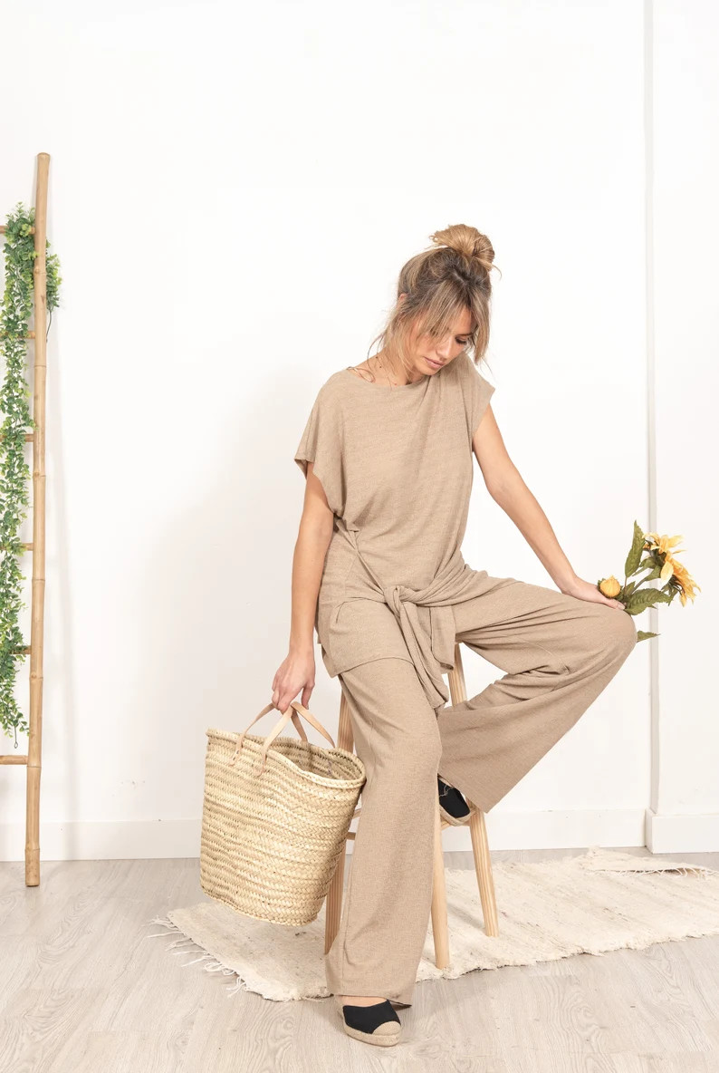 Straw bag Handmade with leather handles  ref 4 straw basket | Etsy | Etsy (US)