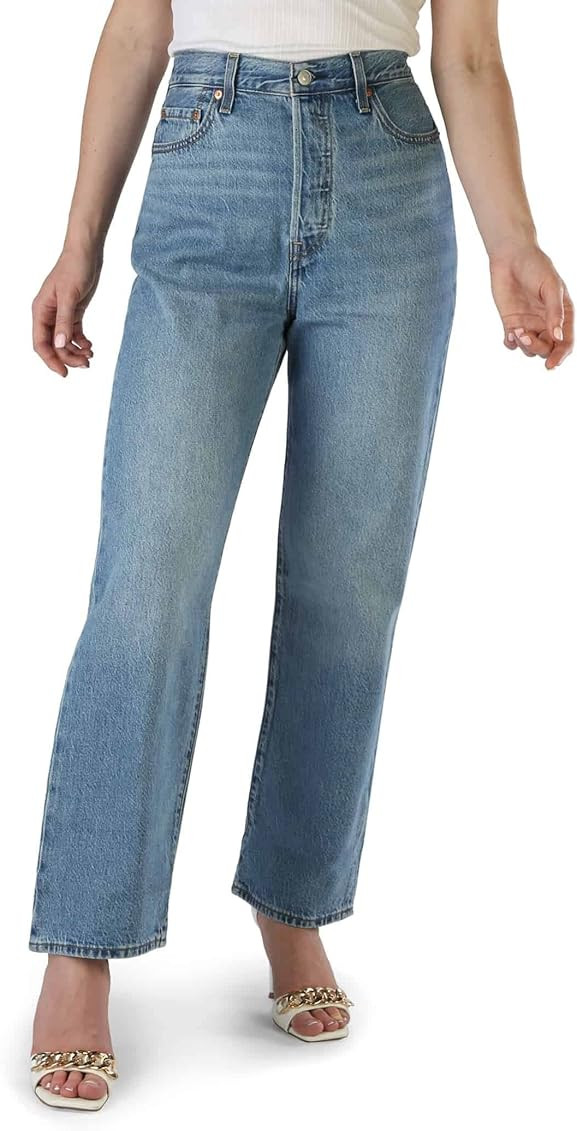 Levi's Women's Ribcage Straight Ankle Z0569 Light Ind Jeans | Amazon (UK)