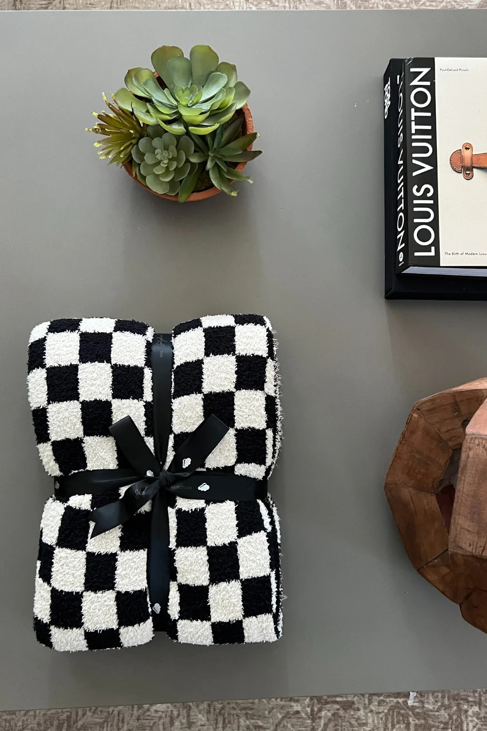 Checkered Buttery Blanket | The Styled Collection