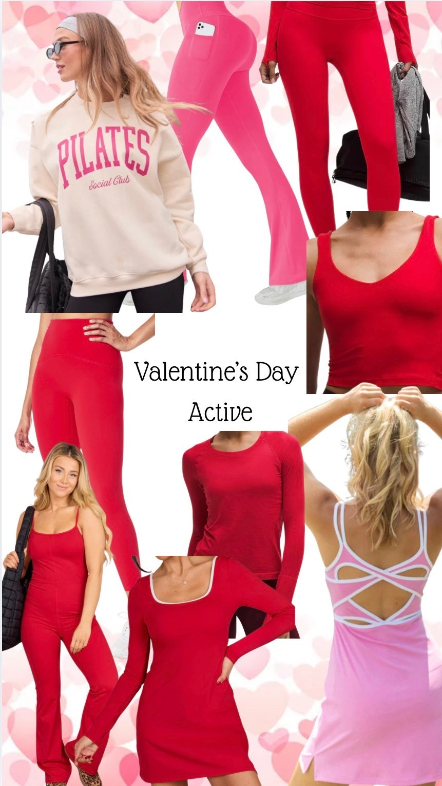 Show the world how much you enjoy working out on Valentine’s Day by wearing classic pink and red. It’s a fun way to celebrate and share your passion!

#LTKfitnessgoals #LTKActive #LTKValentine