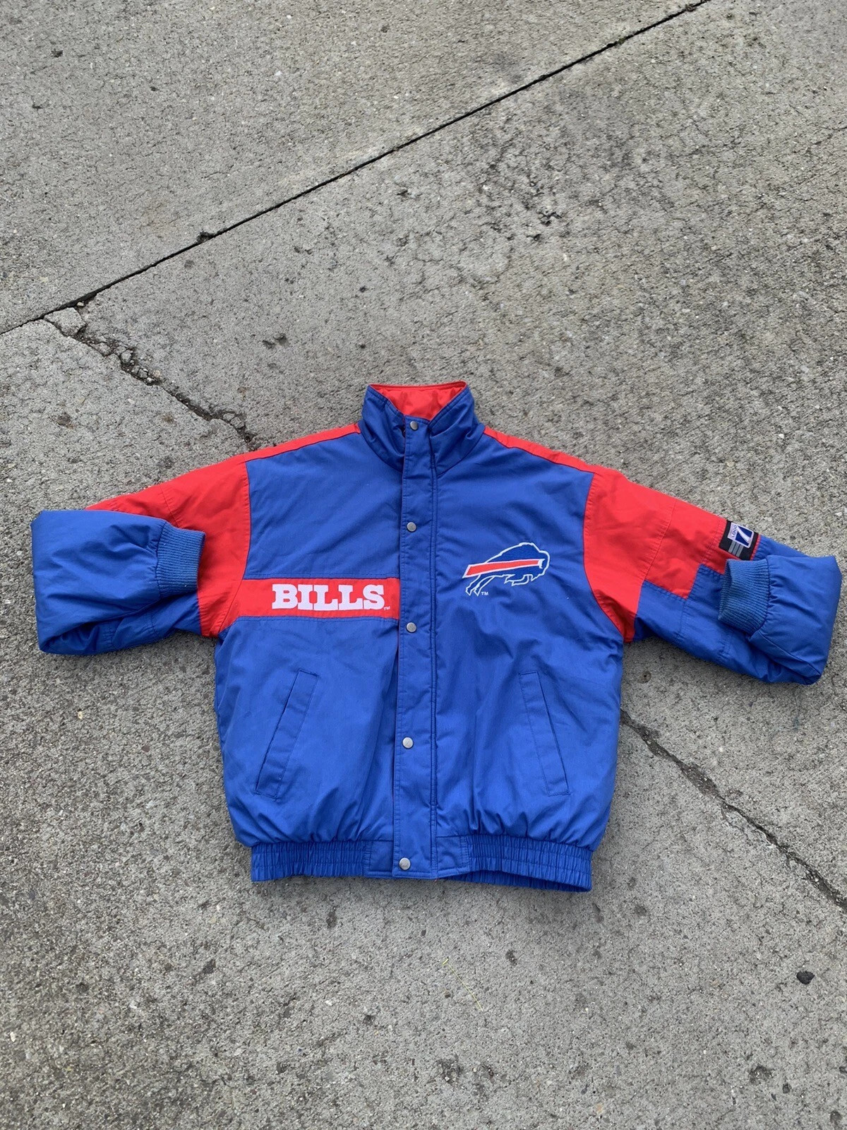Vintage Buffalo Bills Jacket NFL 90s Button-Up Logo 7 Men’s Medium | eBay US