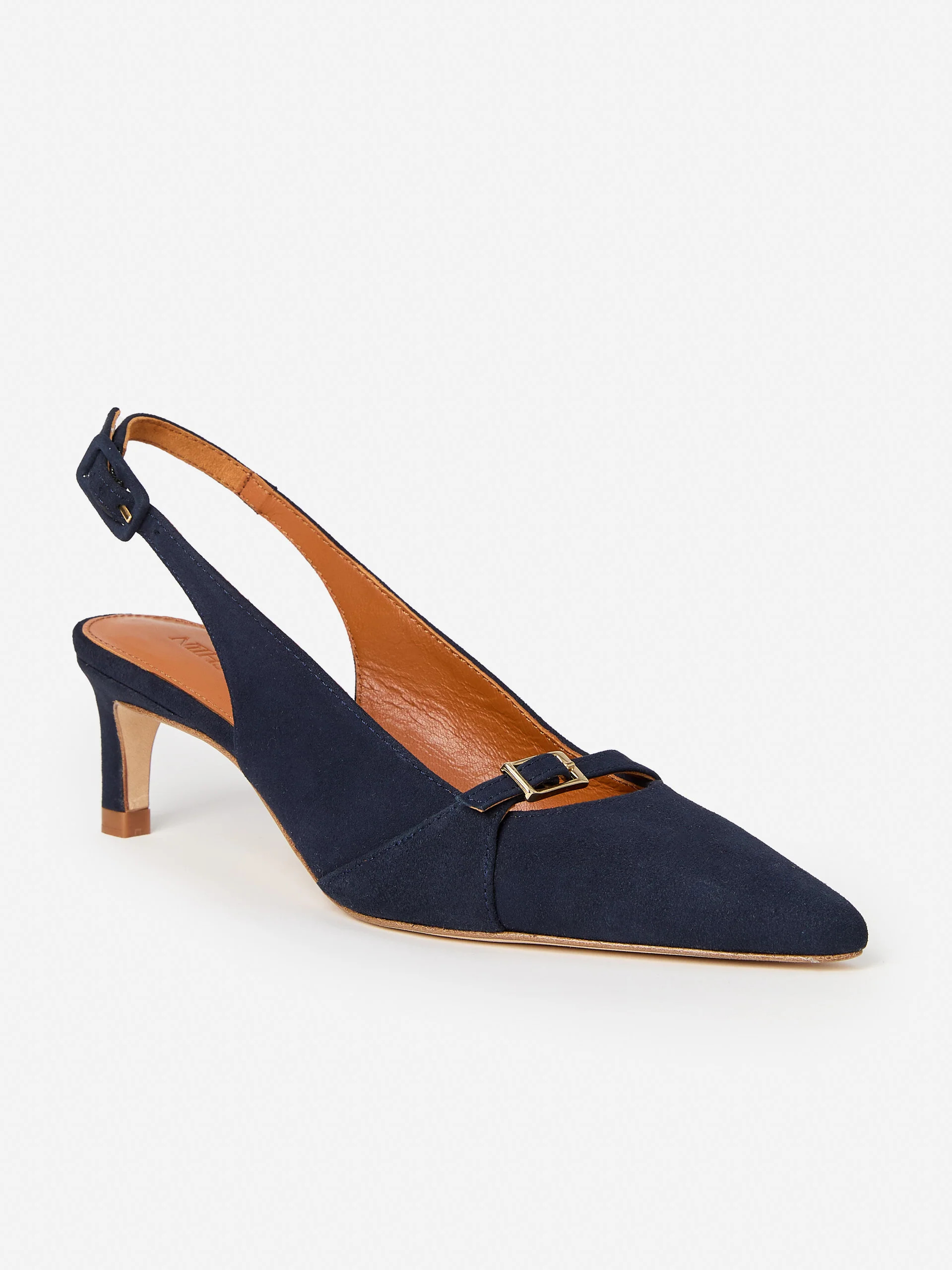 Ocean Solid Dorothea Suede Slingback Heels | Women's Shoes | J.McLaughlin | J.McLaughlin