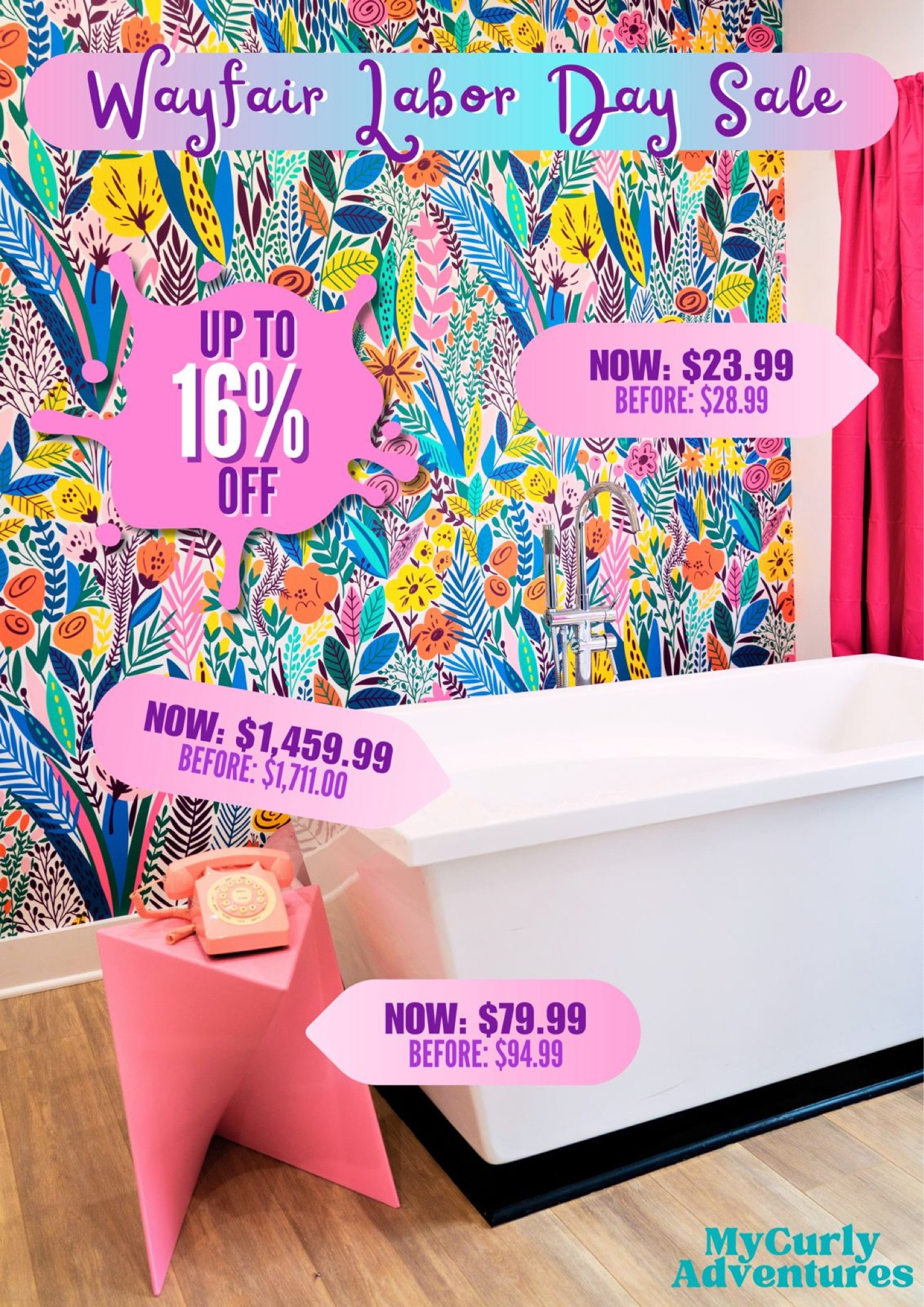 These beautiful bathroom pieces that are now up to 16% off at Wayfair’s Labor Day Sale definitely enhanced the overall design and functionality of our Casa Kumesu's primary bathroom - freestanding soaking acrylic bathtub, Barthold geometric end table, and pink long blackout curtains

- bathroom design, bathroom finds, bathroom makeover, modern home decor, home styling, home design inspiration, home ideas, best interior design, home accessories, furniture, house decor, fall decor, holiday decor, home accents, home styling, home design, home improvement, Wayfair sale, best Wayfair Deals

#LTKFindsUnder50 #LTKFindsUnder100 #LTKSaleAlert #LTKHome #LTKStyleTip #LTKFamily