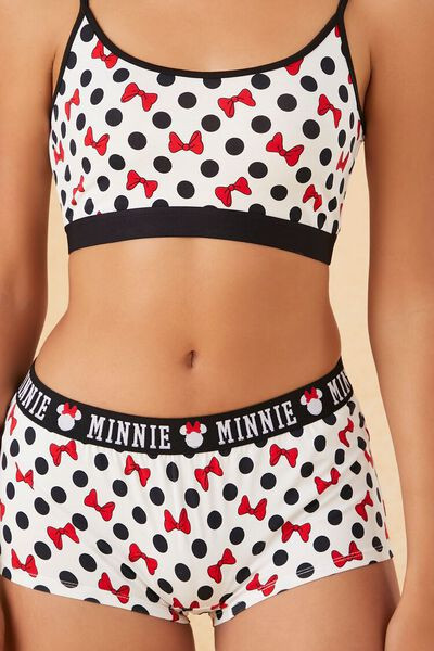 Disney Minnie Mouse Bralette & Panties Set | Forever 21