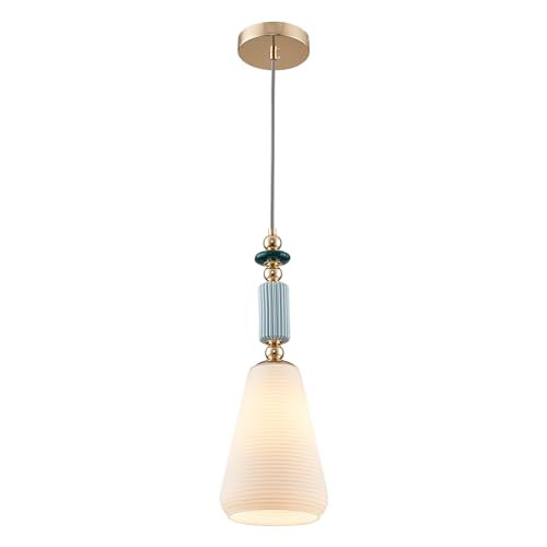 Pendant Light Fixture Modern Pendant Lighting Hanging Lamp Milk White Glass Fixtures for Kitchen ... | Amazon (US)