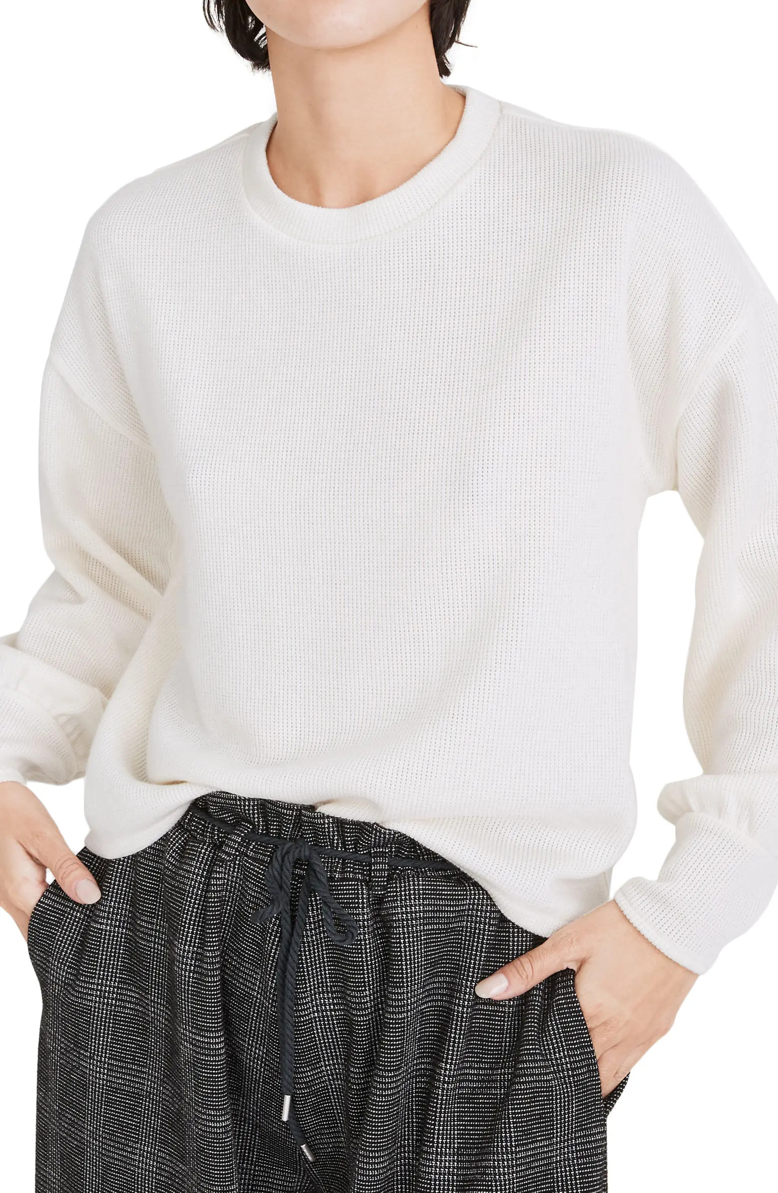 Madewell Brushed Knit Puff Sleeve Top | Nordstromrack | Nordstrom Rack