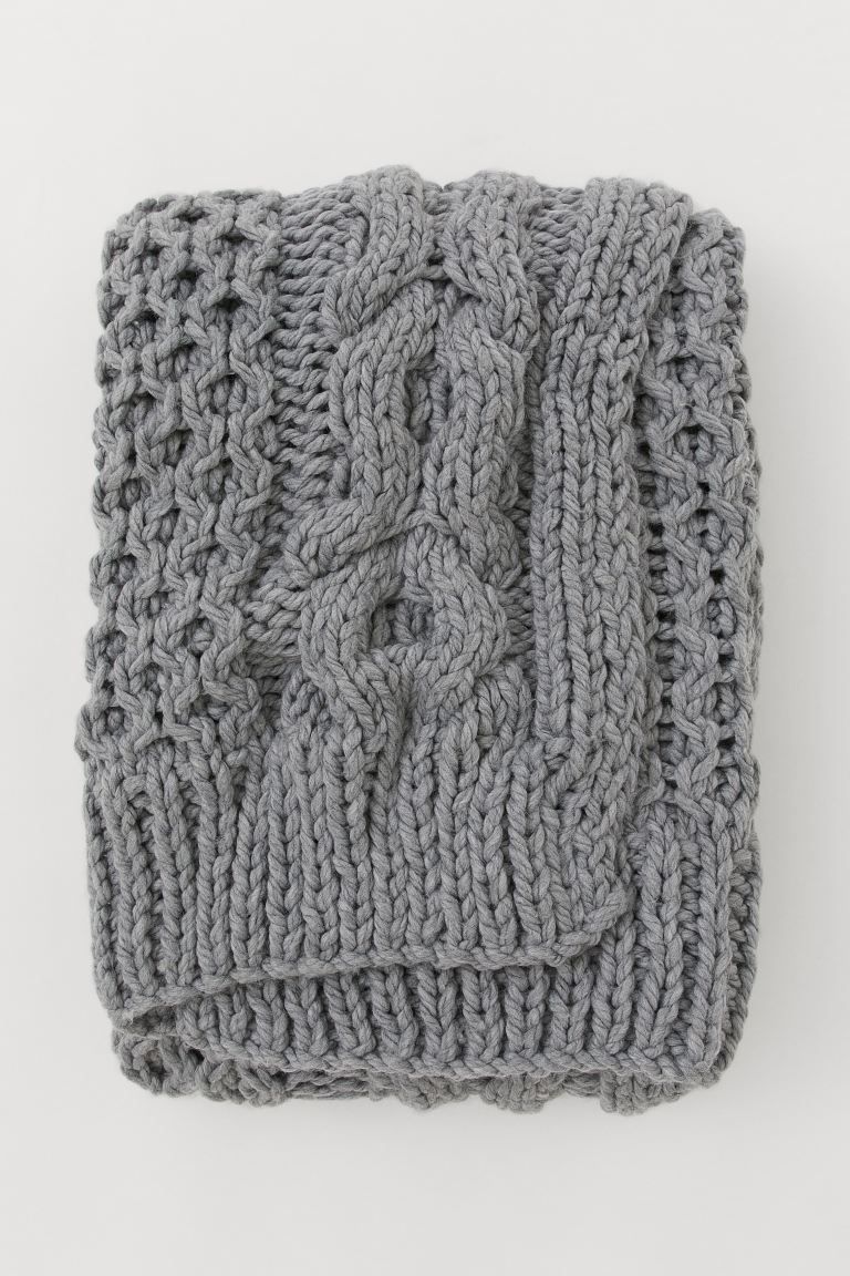 Pattern-knit Throw | H&M (US)