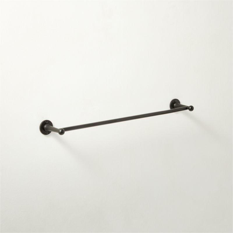 Boule Modern Black Towel Bar 18" + Reviews | CB2 | CB2