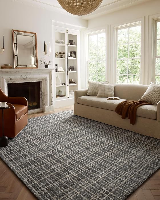 Loloi Chris Loves Julia Polly Collection POL-11 Graphite/Pebble 9'-3" x 13' Area Rug | Amazon (US)