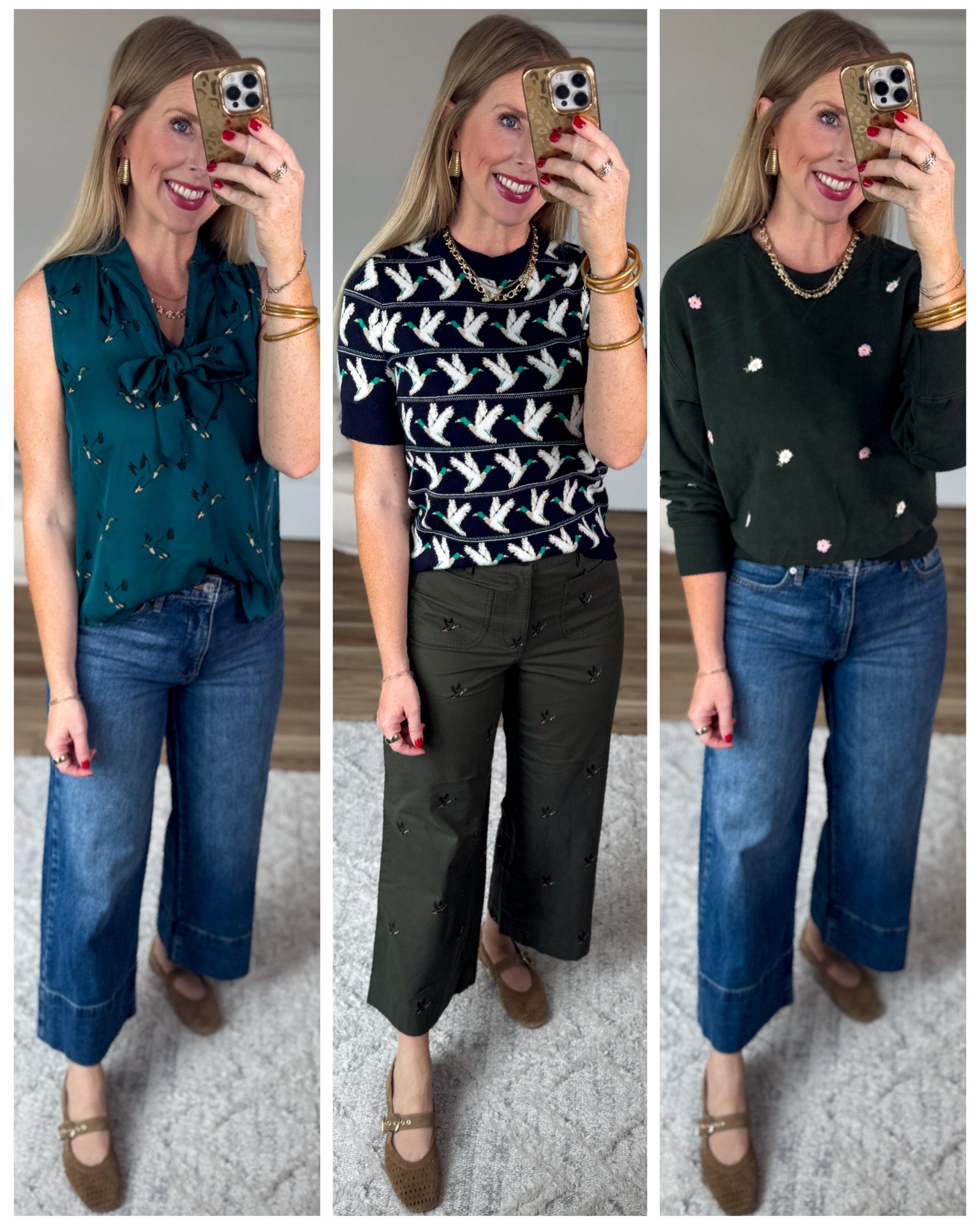 Daily try on, Walmart outfit, Walmart fashion, Walmart try on, free assembly, duck print

#LTKootd