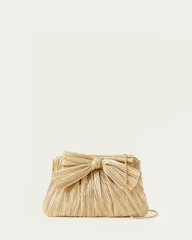 Rayne Gold Bow Clutch | Loeffler Randall