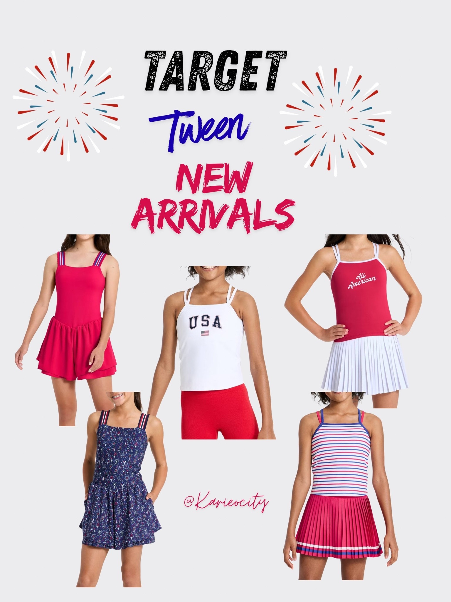 Target Tween New Fashion ❤️🤍💙

Target// Tween Fashion//Tween girl clothes// 4th of July// red white& blue// Tween Clothes