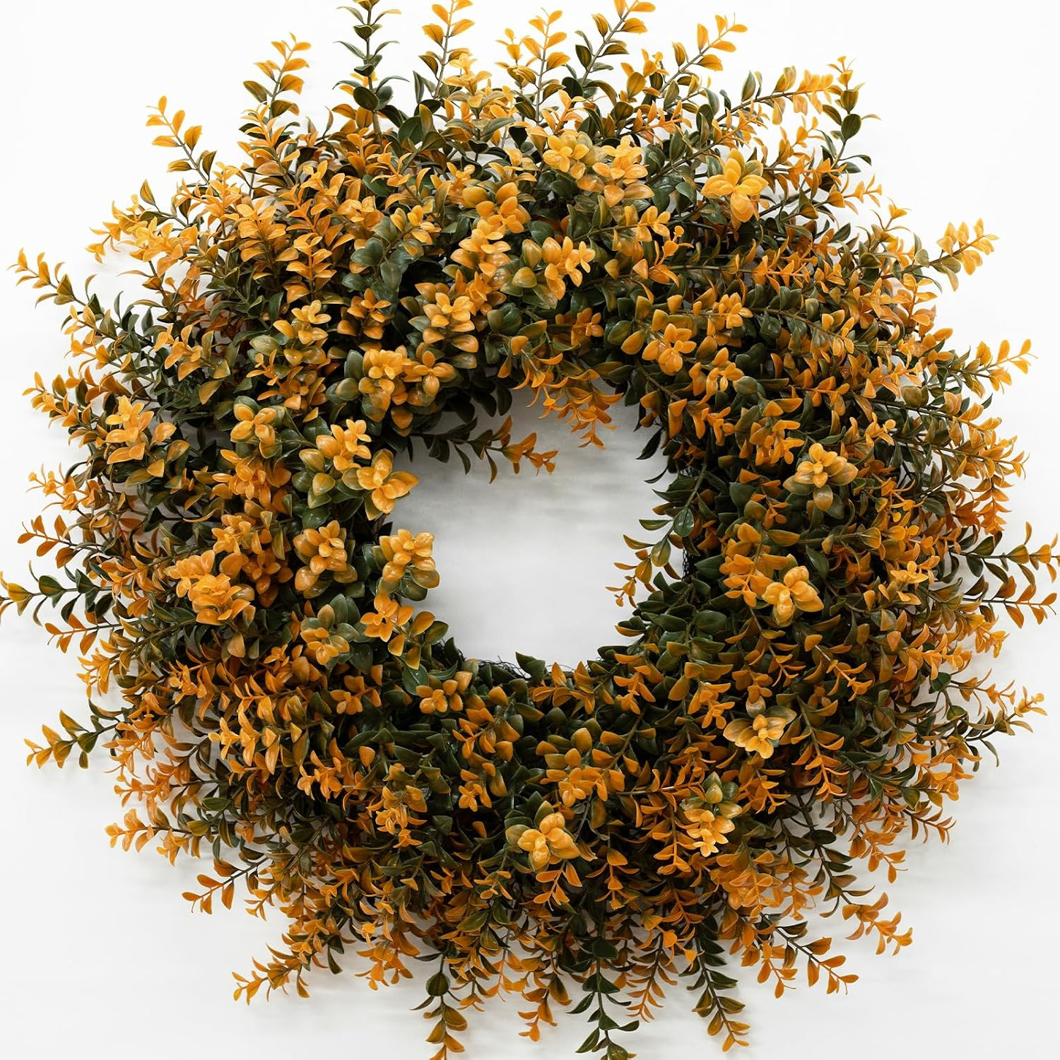 26 Inch Fall Wreaths for Front Door Outdoor Boxwoods Wreath | Amazon (US)