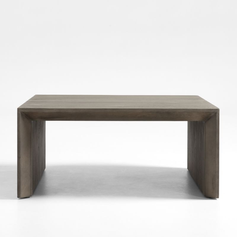 Baja Grey Oak Square Coffee Table + Reviews | Crate & Barrel | Crate & Barrel