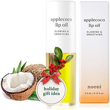 NOONI Applecoco Lip Oil | Korean Lip Oil To Soften Dry Lips with Coconut Oil | Skincare, Vegan, C... | Amazon (US)