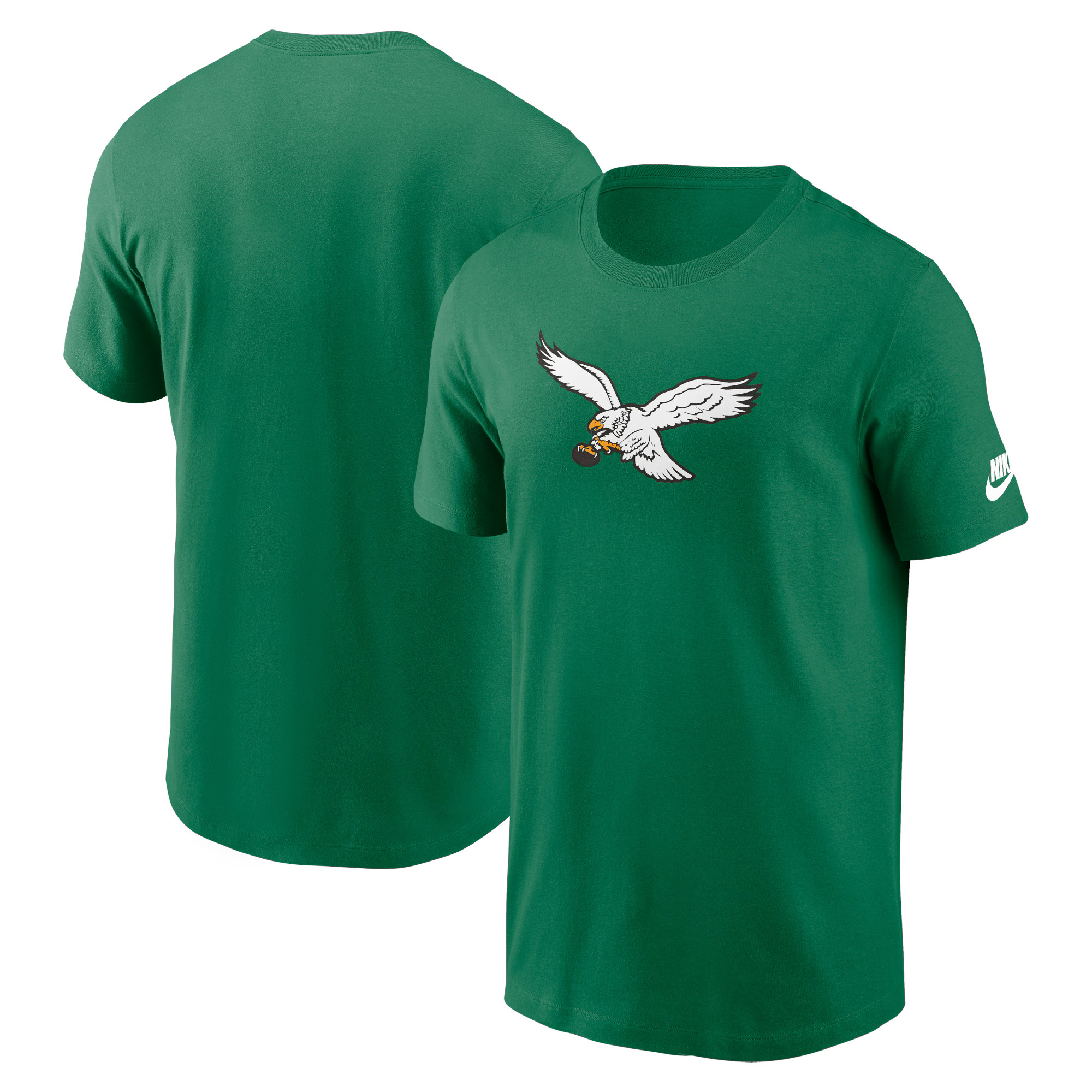 Philadelphia Eagles Nike Rewind Logo Essential T-Shirt - Kelly Green | Fanatics