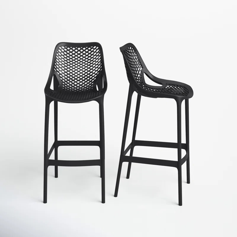 Asherton 29.5" Patio Bar Stool (Set of 2) | Wayfair North America
