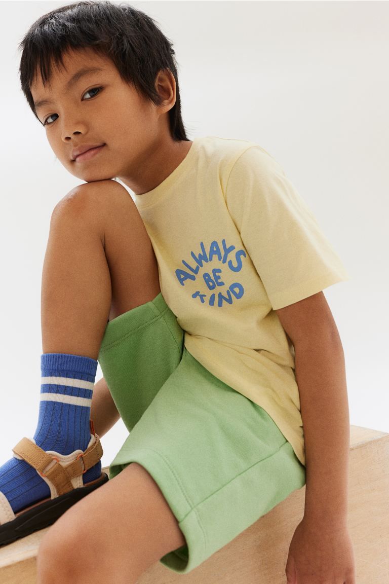 3-pack Printed T-shirts - Yellow/Always Be Kind - Kids | H&M US | H&M (US + CA)